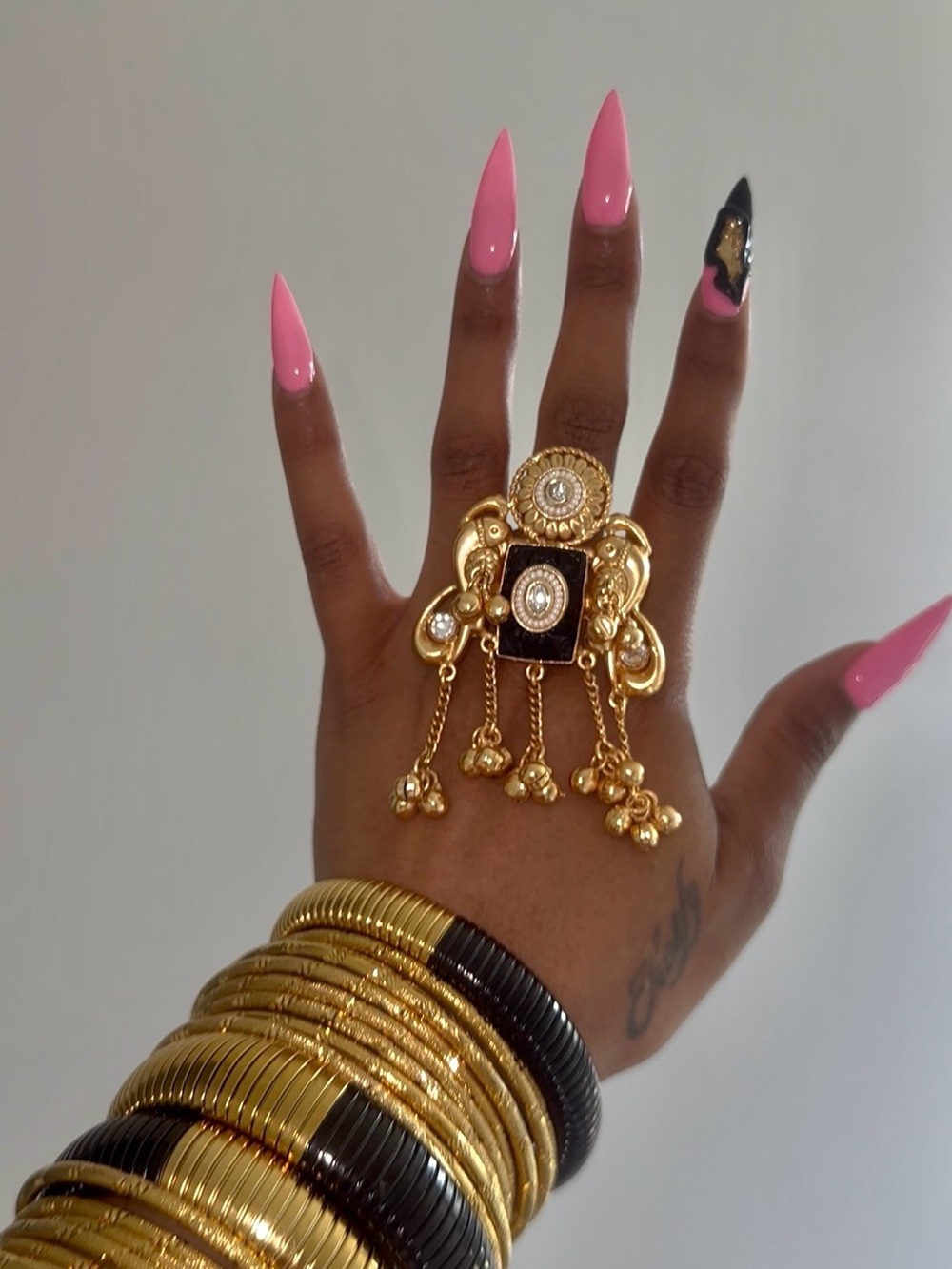 Gold Statement Heritage Ring- Women Jewelry